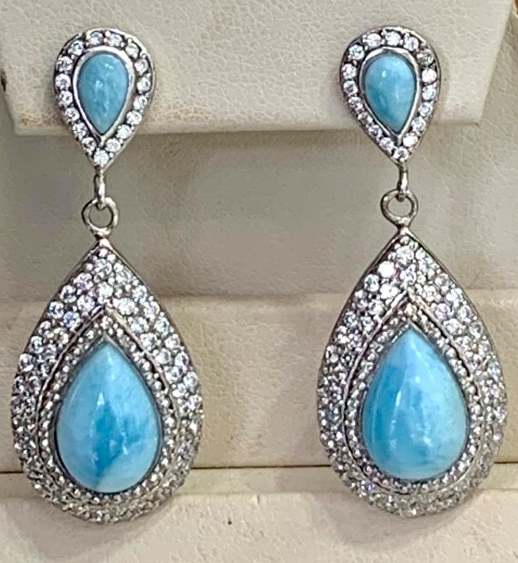 larimar earrings st thomas