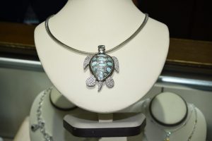 Larimar Turtle Necklace